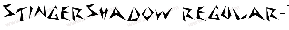 StingerShadow Regular字体转换